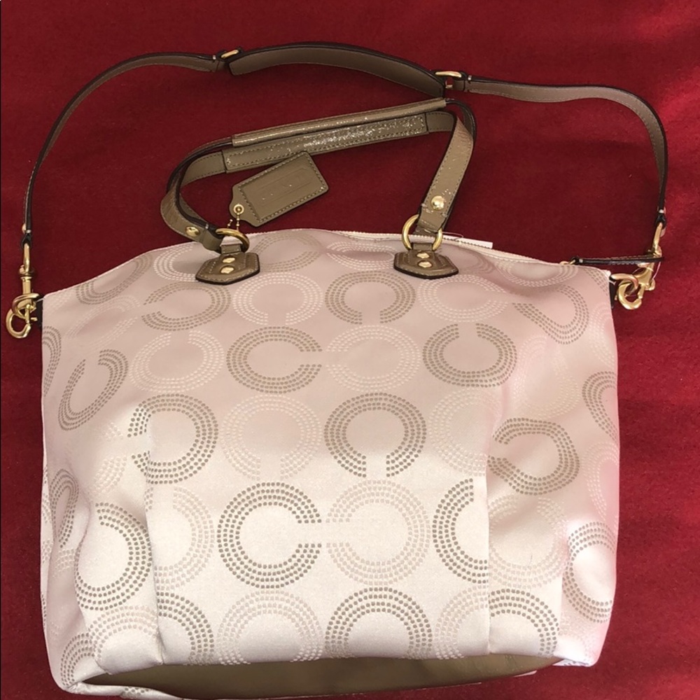 NWT Coach Ashley Dotted OP Art Satchel - Picture 4 of 8